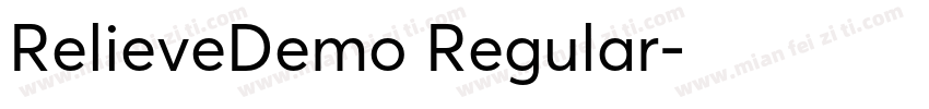 RelieveDemo Regular字体转换